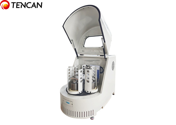 Fabricante de moinho de bolas planetário de laboratório Grinder de aço inoxidável 220V 50Hz 0,75KW Agate Jar 90kg peso