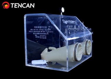 remoção de oxigênio transparente da água da caixa de luva 500mm do laboratório do vácuo da bomba de 30mm