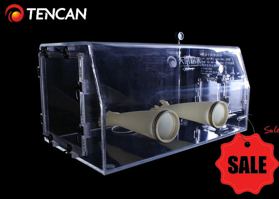 GBT-30A Caixas de luvas de laboratório transparentes Sistemas de gestão de gás PMMA inerte 30 mm espessura