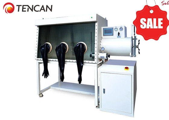 GBP1200D-8 Caixa de luvas de laboratório inerte de dois lados 8 portas Sistema de gestão de gás para controle preciso de oxigénio