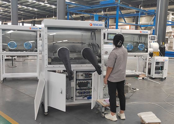 TENCAN Fornecedor de Equipamento de Laboratório GBP750S-2 (1200) Caixa de Luvas de Gás Inerte Caixa de Luvas de Laboratório com Sistema de Purificação