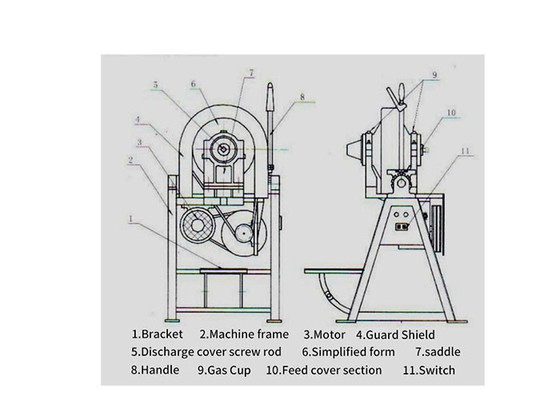 Laboratório XMQ350 * 160 moinho de bolas cônico para moagem de amostras com capacidade de 4 kg e tamanho de partícula de saída de 200 malhas a 380V-50Hz