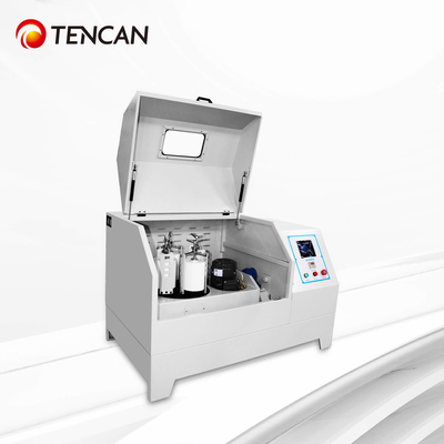 Bateria de lítio Tencan 3D Ball Mill. Movimento omnidirecional para NMC/LFP/Si Anodo, vácuo e refrigeração opcional.