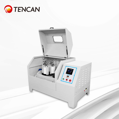 Bateria de lítio Tencan 3D Ball Mill. Movimento omnidirecional para NMC/LFP/Si Anodo, vácuo e refrigeração opcional.