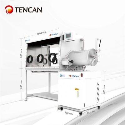 TENCAN GBP750S-3 Caixa de luvas de purificação para remoção de água de oxigénio