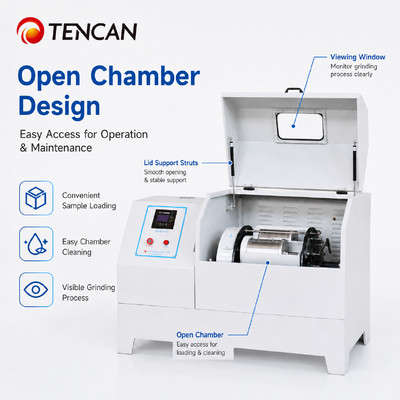 Moinho de bolas planetário horizontal industrial com moagem simultânea de quatro jarros e controle de frequência variável para mistura de alta velocidade