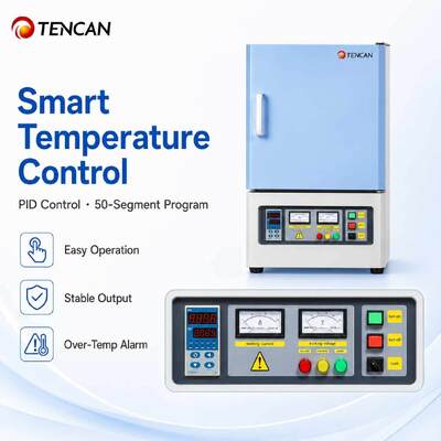 1200°C Muffle Furnace with 50-Segment PID Control and Polycrystalline Mullite Fiber Lining for High-Temperature Applications