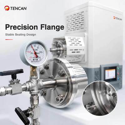 Forno de tubo de vácuo TENCAN TC-14ST 1400C Aquecedor SIC tipo S Termopar de alta temperatura Tubo de alumina Forno de sinterização dividido em laboratório