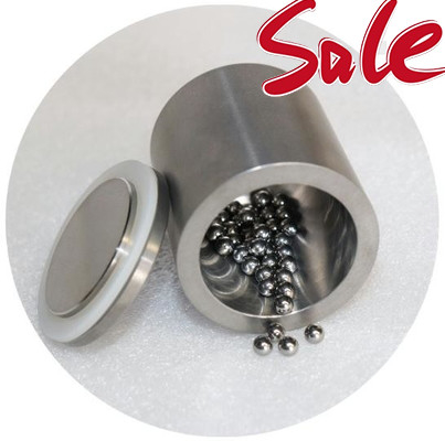 Molino de bolas Jar Molino de bolas Fabricante Carbide de tungstênio Capacidade personalizável de 50 ml Com profundidade interna de 46 mm