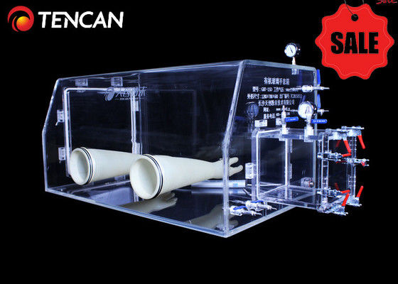 Caixa de Luvas de Laboratório Transparente GBT-30A – Gerenciamento de Gás Inerte com Câmara PMMA Durável de 30mm