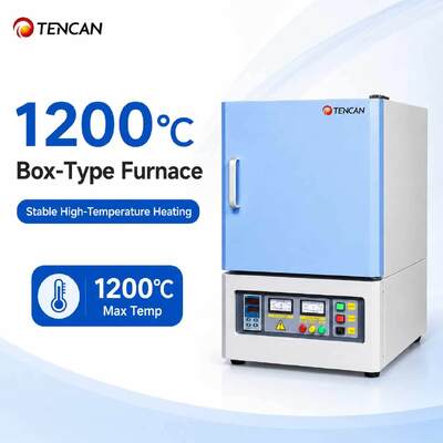 Mufla de 1200°C com controle PID de 50 segmentos e revestimento de fibra de mulita policristalina para aplicações de alta temperatura